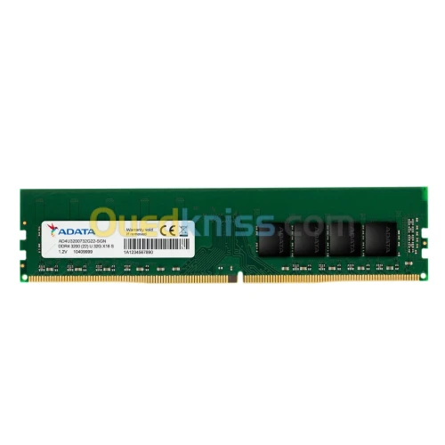 DDR4 8 Go  ADATA DDR4 3200 MHZ  U-DIMM