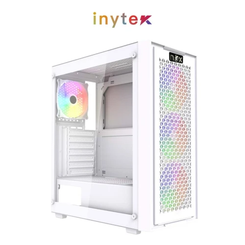 Boitier NOX FUSION NEXUS + 4Pcs Fans RGB Gaming White