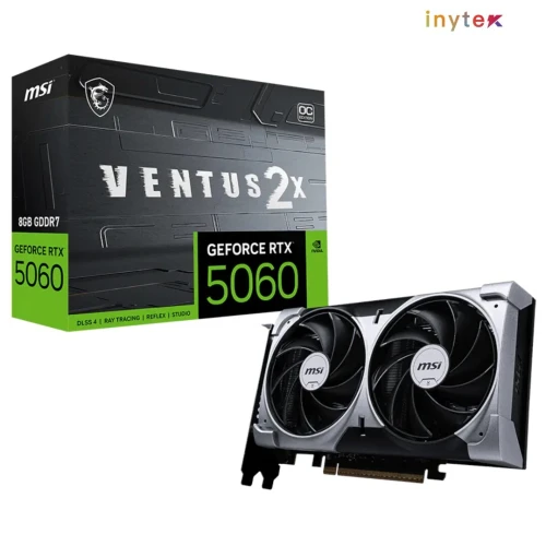 CARTE GRAPHIQUE MSI GeForce RTX 5060 8Go GDDR7 VENTUS 2X OC