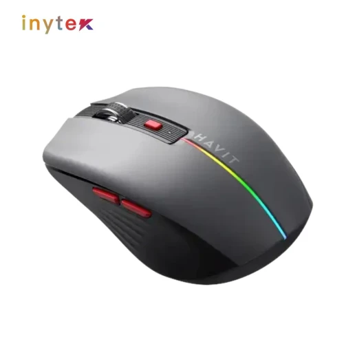 SOURIS HAVIT MS65GT Sans fil RGB+2.4G+BT+RECHARGEABLE
