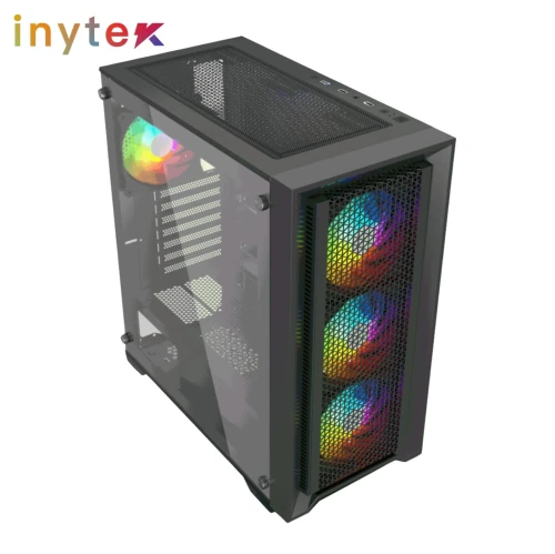 Boitier Nox Spectrum avec 4Pcs Fans M11-12cm ARGB + Controller 10 sorties Black