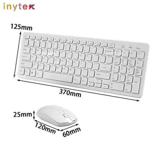 Clavier et Souris sans fils GKM 520 noir et blanc 