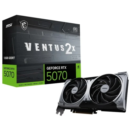 CARTE GRAPHIQUE MSI GeForce RTX 5070 12G GDDR7 VENTUS 2X OC