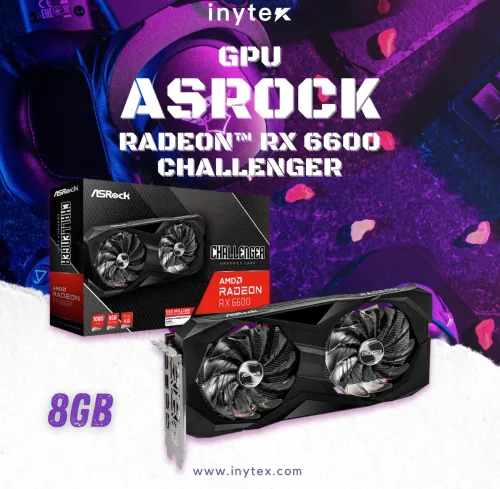 Carte Graphique ASROCK RADEON RX6600 CHALLENGER 8G NOIR