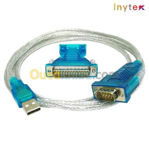 Adaptateur Câble USB 2.0 vers Série RS232 + ADAPTATEUR