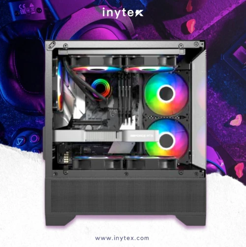 Boitier Nox Fusion Raven avec 5Pcs Fans M31-12cm ARGB + Controlleur 10 sorties Black