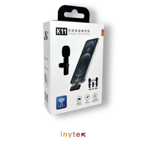  Mini Microphone Sans fil K11 Double Micro TYPE-C Noir