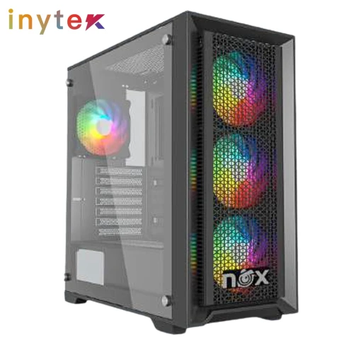 Boitier Nox Spectrum avec 4Pcs Fans M11-12cm ARGB + Controller 10 sorties Black