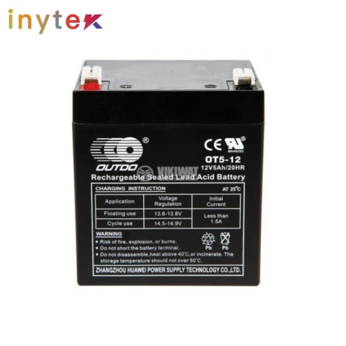 BATTERIE ONDULEUR OUTDO 4,5 Ah 12V