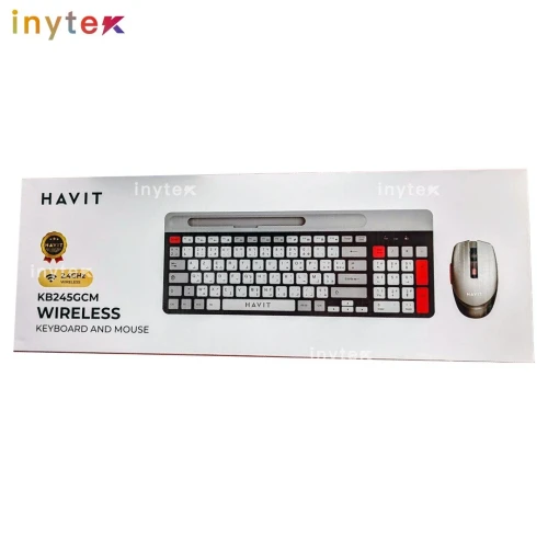 CLAVIER et SOURIS SANS FIL HAVIT KB245GCM