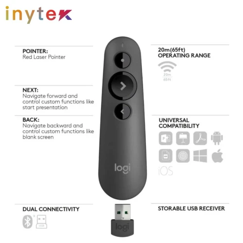 Pointeur laser pour video projecteur R500 LOGITECH