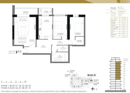 Vente Appartement F3 Alger Draria