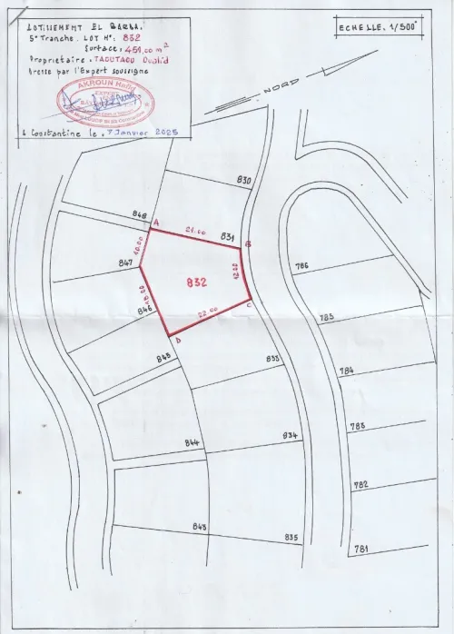 Vente Terrain Constantine Constantine