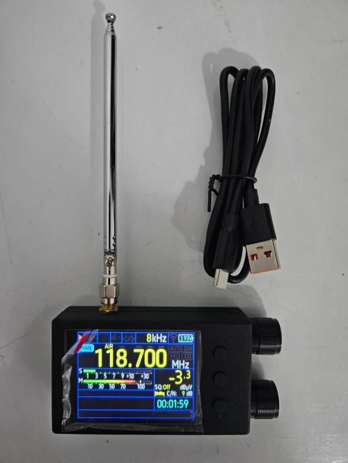 Mini récepteur radio portable TEF6686 pleine bande FM/LW/MW/SW avec écran tactile résistif de 2,4"
