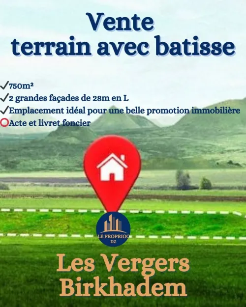 Vente Terrain Alger Birkhadem