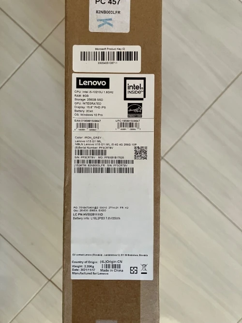 LENOVO V15 G1 IML I5 10210U 8GO 256GO SSD SOUS EMBALLAGE