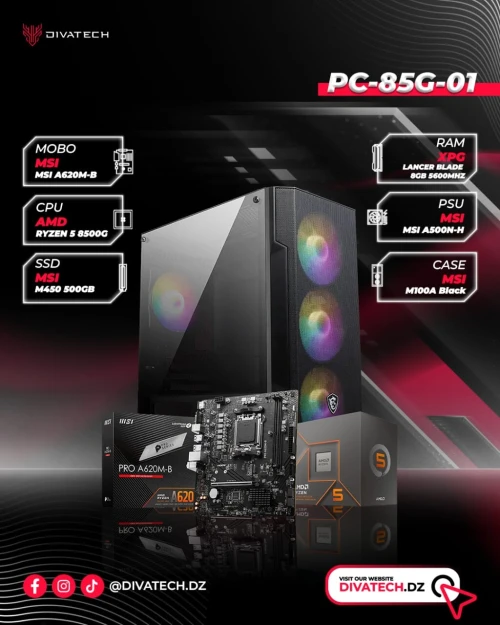 PC-85G-01/ Ryzen 5 8500G + DDR5 5600MHz