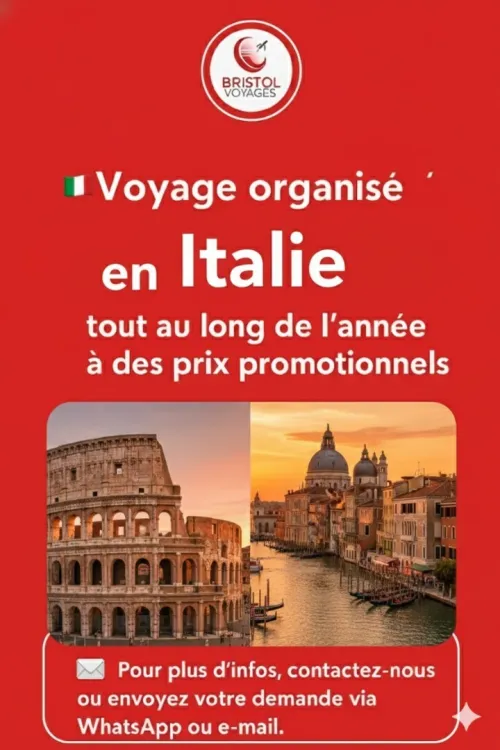 Voyage organisé en Italie tout au long de l'année avec un prix imbattable 