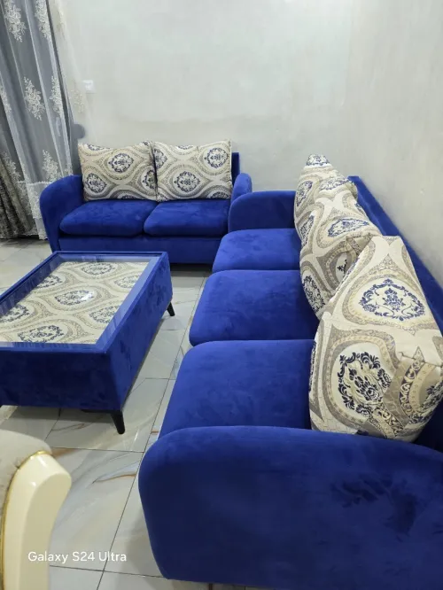 Un salon bleu