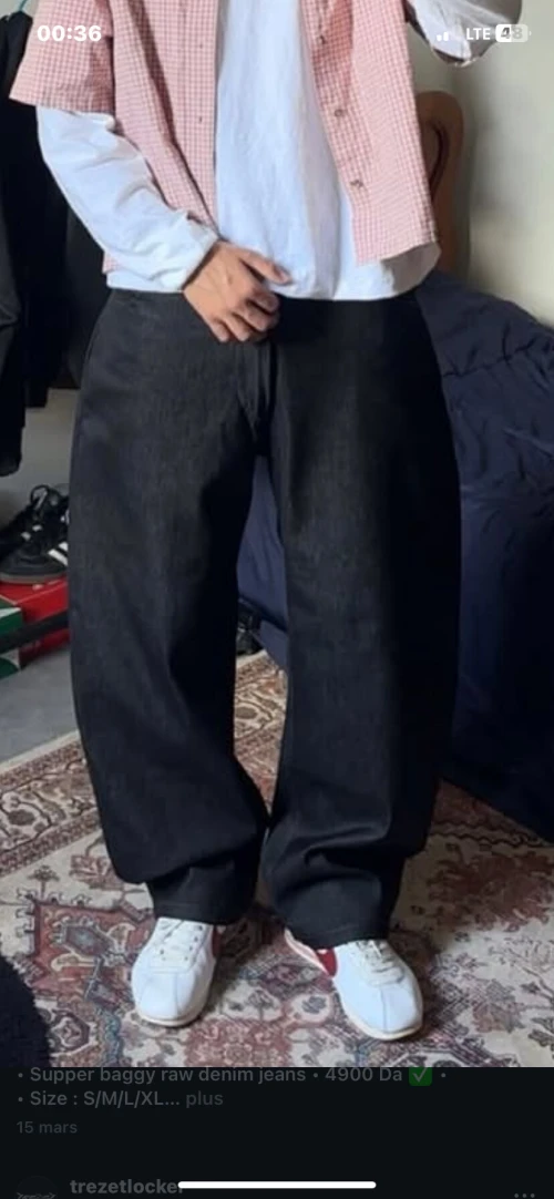 Super baggy jeans black Taille S