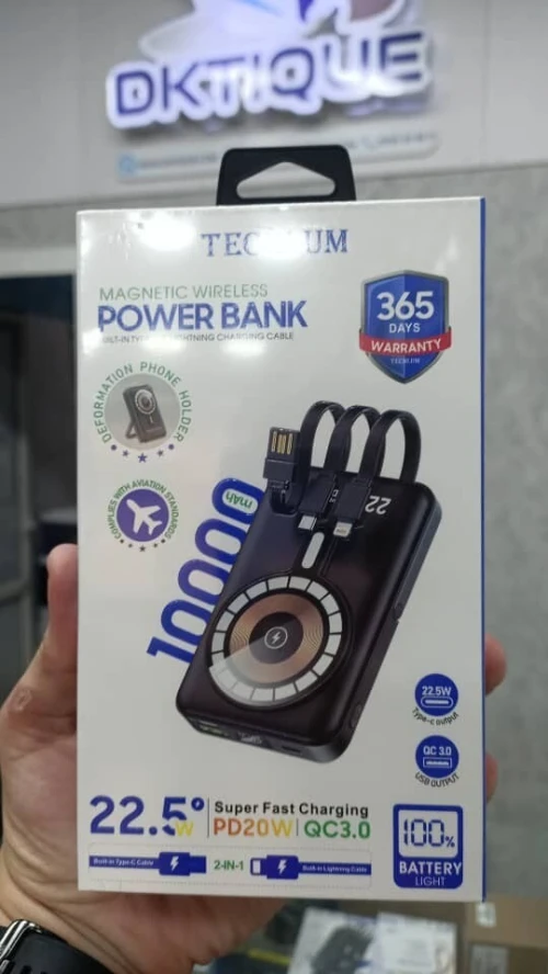 Power Bank Techlum te MP15 10000 mah 22 5 w Batterie Externe Rapide Mobile