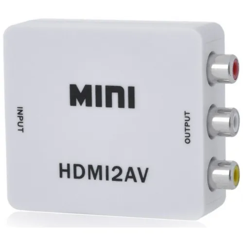 CONVERTISSEUR HDMI TO AV 3RCA FEMELLE 1080P