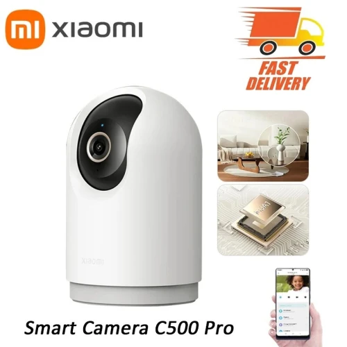 Caméra de Surveillance Xiaomi C500 Pro 3K avec Rotation 360 Vision Nocturne Audio Bidirectionnel