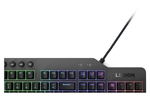 Klavier Gaming Lenovo Legion K500 RGB Mécanique Switch Rouge Anti-Ghosting 104 Touches RGB 16.8 Millions Couleurs Repose-Poignets USB Gamer Pro