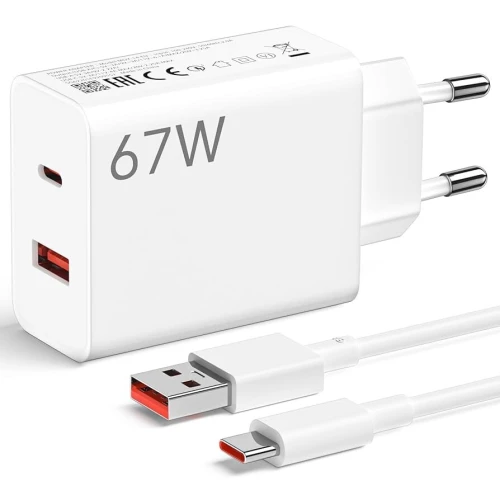 CHARGEUR TELEPHONE AVEC CABLE TYPE C MI 67W K26250