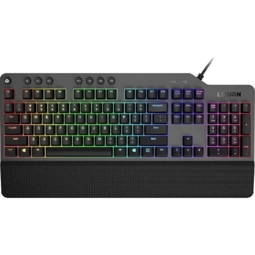 Klavier Gaming Lenovo Legion K500 RGB Mécanique Switch Rouge Anti-Ghosting 104 Touches RGB 16.8 Millions Couleurs Repose-Poignets USB Gamer Pro