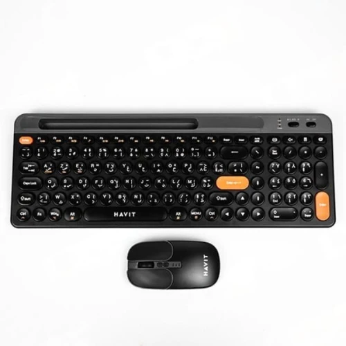 CLAVIER+SOURIS HAVIT KB835WB SANS FIL 2.4GHZ RECHARGABLE