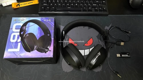 Casque Gaming Attack Shark L90  Son Immersif, Micro Précis et Confort Prolongé pour une Expérience de Jeu Intense