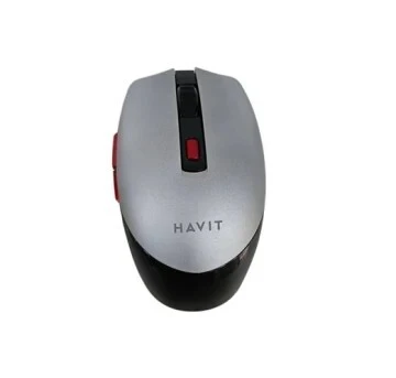 Souris Sans Fil HAVIT HV-MS65WB Bluetooth + 2.4GHz Rechargeable Silencieuse Ergonomique Double Mode USB Haute Précision PC Portable Bureau
