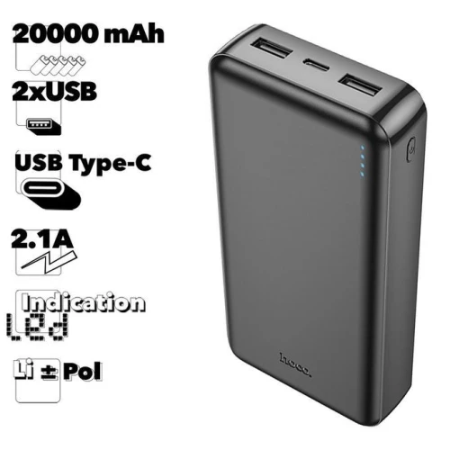 Power Bank Hoco J100A 20000 mAh Batterie Externe Rapide Puissante Mobile