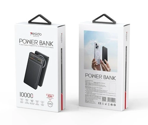 Power Bank Yesido YP57 Wireless Fast Charge 10000 MAH 15W Batterie Externe Mobile