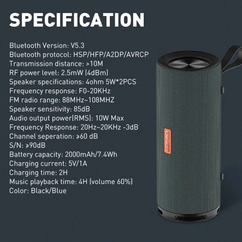 BAFFLE BLUETOOTH LDINIO BTS13