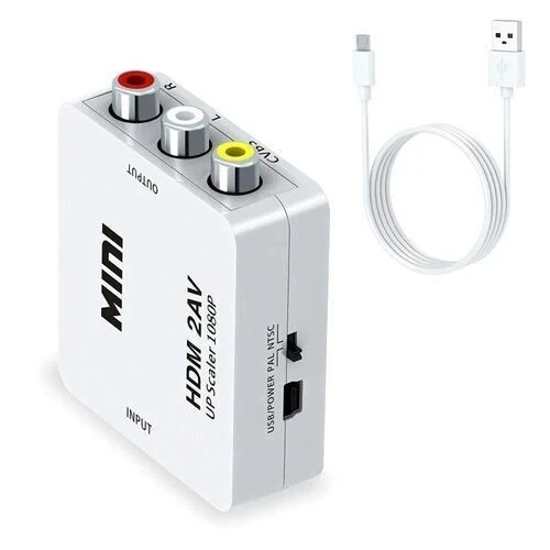 CONVERTISSEUR HDMI TO AV 3RCA FEMELLE 1080P
