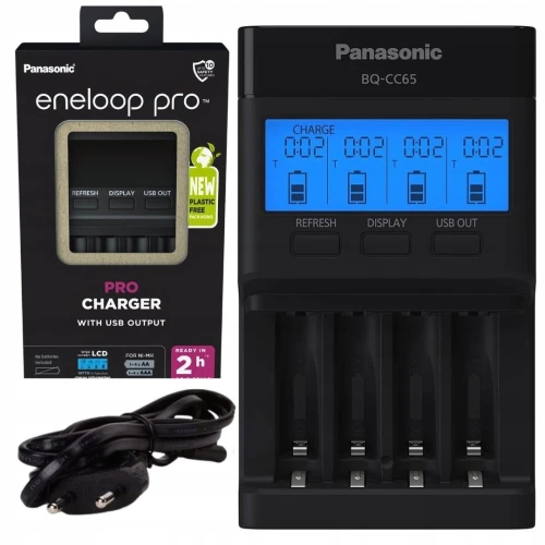 CHARGUER PANASONIC ENELOOP PRO BNQ CC65