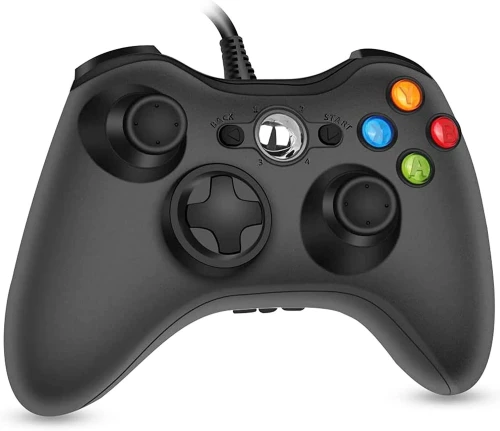 Manette Microsoft Xbox 360 filaire USB pour PC jeu contrôleur ergonomique