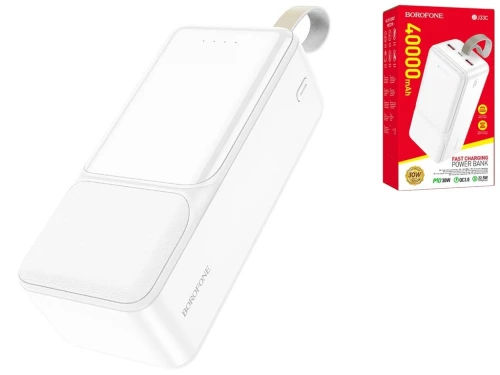 Power Bank Borofone 40000 mAh Fast Charge 30W Batterie Externe Grande Capacite Mobile