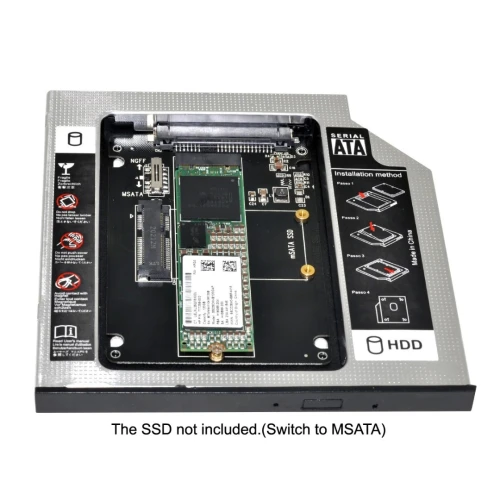 RACK DISQUE LAPTOP CADDY SECOND HDD M2 / NVME 9.5MM