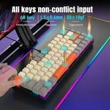 CLAVIER MECANIQUE GAMER RECHARGABLE WIRLESS + BT IMICE GK-690