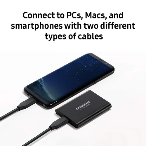 Disque dur externe Samsung T5 SSD 1To USB C rapide