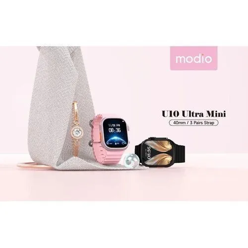 MONTRE MODIO U10 ULTRA MINI 40MM AVEC 3 BRACELETS SMART WATCH