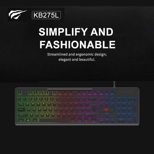 Clavier Souris Gamer Havit Gamenote KB 275L RGB USB