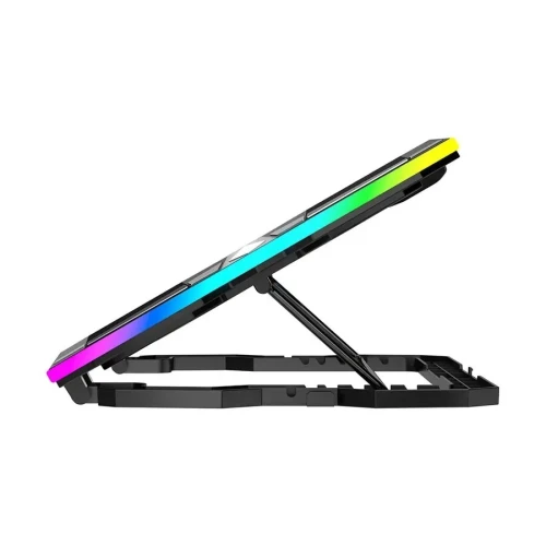 Support Ventilateur Refroidisseur Havit Double Ventilo F2068 SUP RGB Mobile