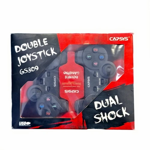 MANETTE USB CAPSYS GS309  DOUBLE VIBRATION POUR GAMING CONFORTABLE & PRÉCIS