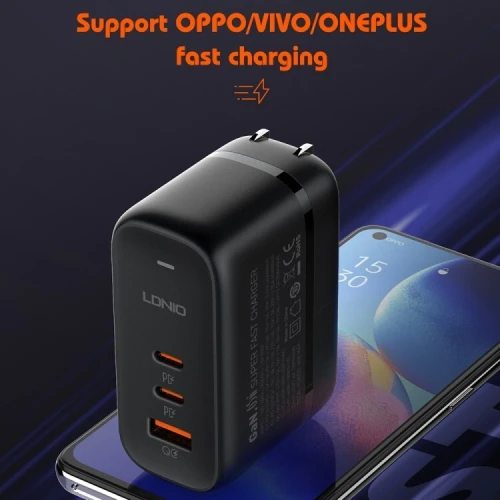 CHARGEUR LDNIO FAST CHARGE 65W Q366 