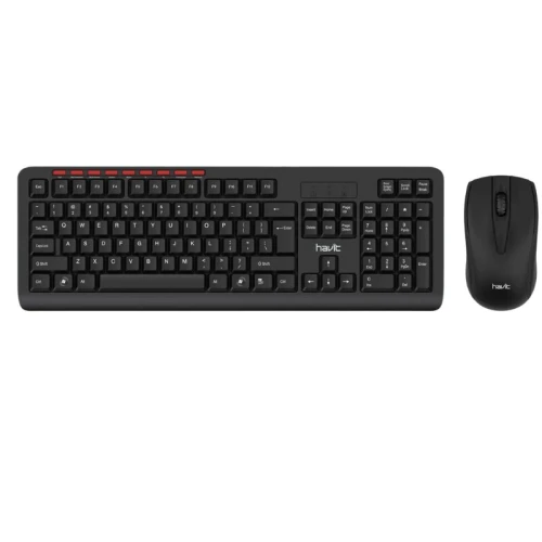 CLAVIER MM+SOURIS OPTIQUE SANS FILS 2.4  HAVIT KB-269 GCM