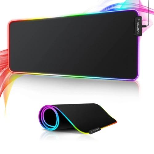 Tapis de Souris Gaming RGB XXL 90*40cm GM LED USB Mouse Pad Clavier  Souris